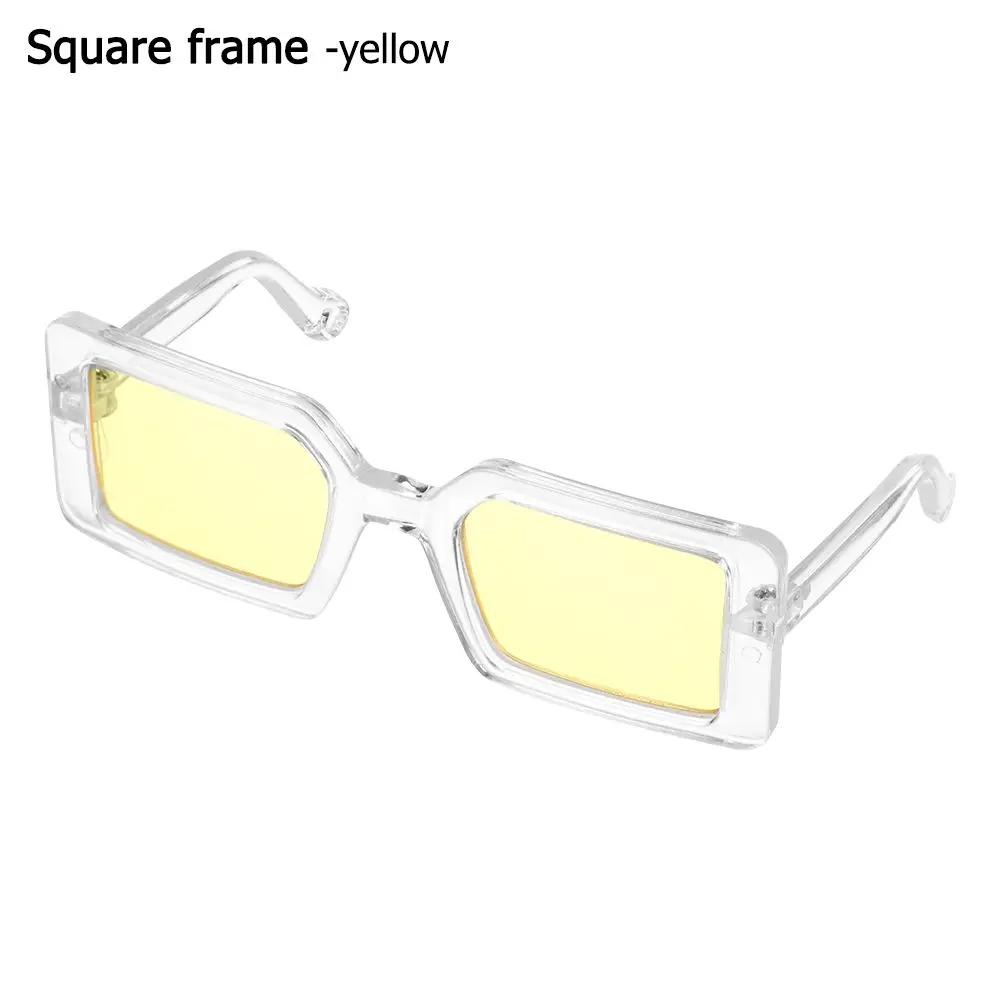 Аксессуары для домашних животных Треугольные оправы Зеркало Разноцветные Солнцезащитные очки для собак Очки для питомцев Квадратные очки Очки для кошек