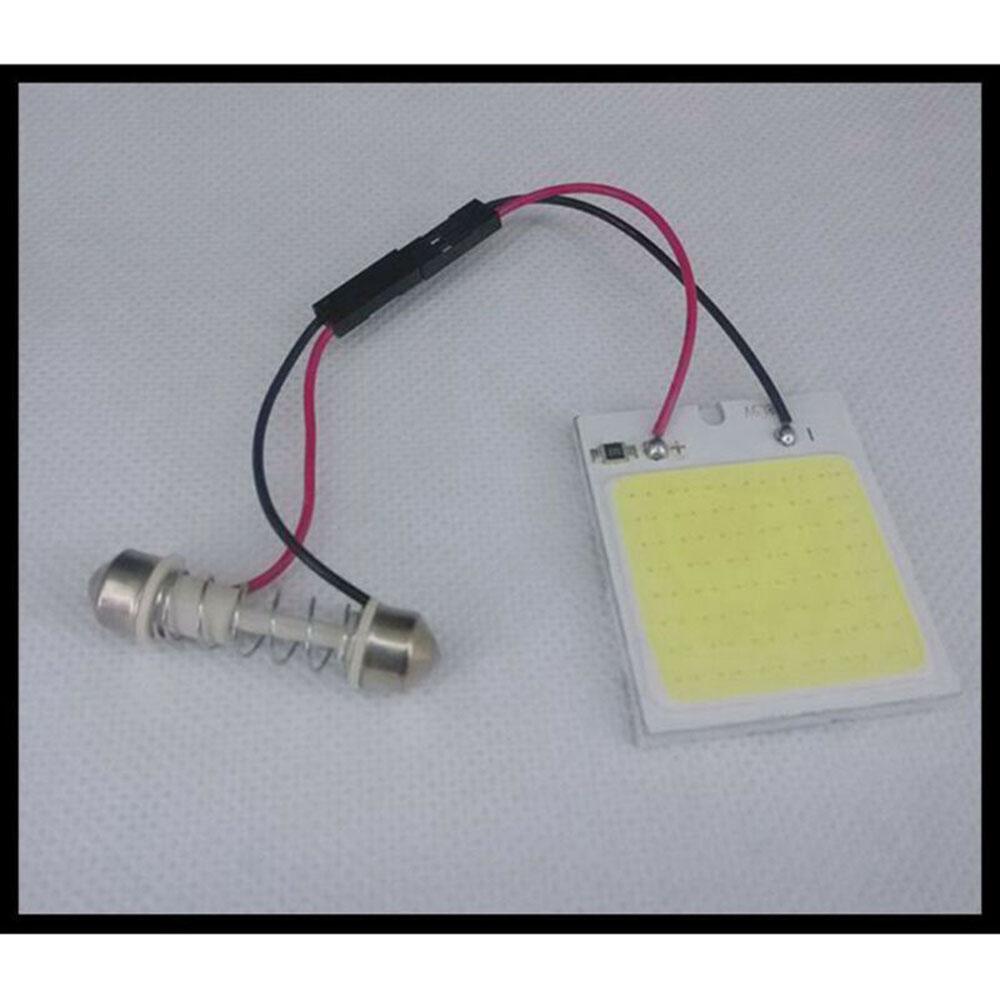 48SMD Автомобильный барный светильник 4 Вт 12 В Лампа внутренняя белая купольная панель T10 Универсальная