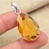Faceted Honey Topaz Gemstone 925 Sterling Silver Handmade Pendant Gift Jewelry