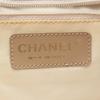 Used CHANEL New Travel Line MM Tote Bag leather Nylon canvas Beige Used Women