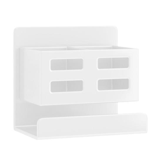 Полка для хранения в ванной комнате, настенная, без перфоратора, водонепроницаемый дренаж, большая несущая способность, расческа для зубных щеток, косметический фен, стойка-органайзер