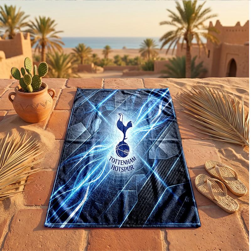 Пляжное полотенце из микрофибры с принтом Tottenham Hotspur, быстросохнущее, впитывающее, большого размера, для пляжа, плавания, путешествий
