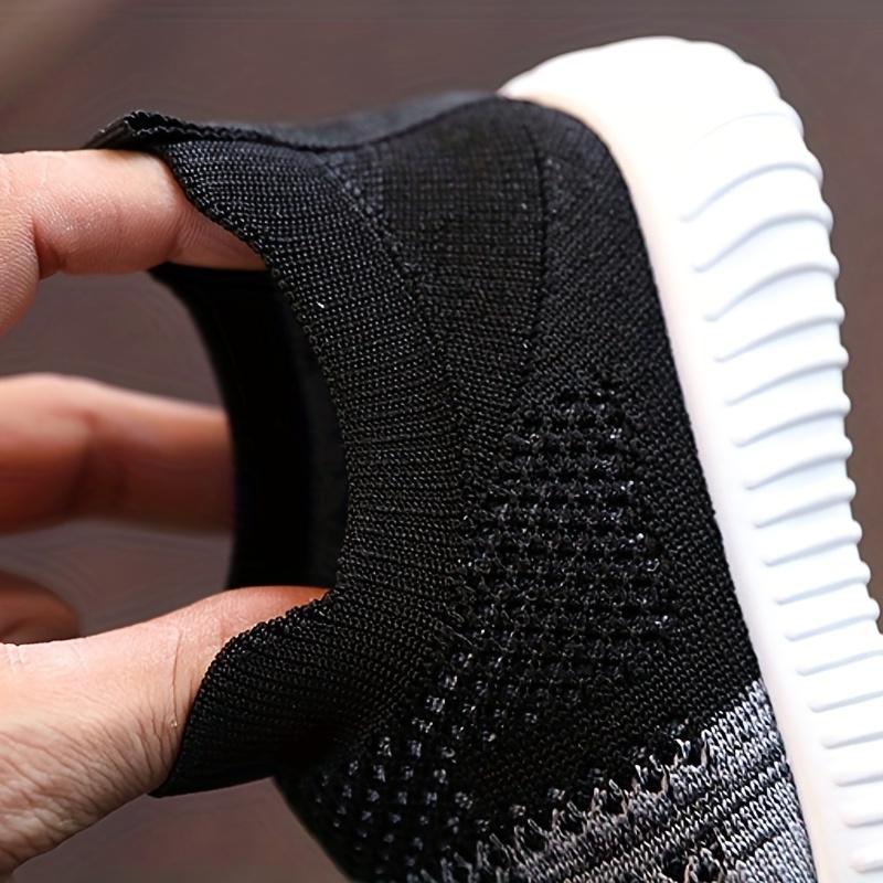 Детские слипоны-кеды с дышащей плетеной тканью и нескользящей подошвой для весны и осени