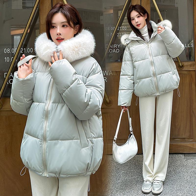 Осенне-зимняя женская однотонная меховая куртка с капюшоном, свободная, короткая, модная, утолщенная, теплая, ветрозащитная куртка, 7 цветов