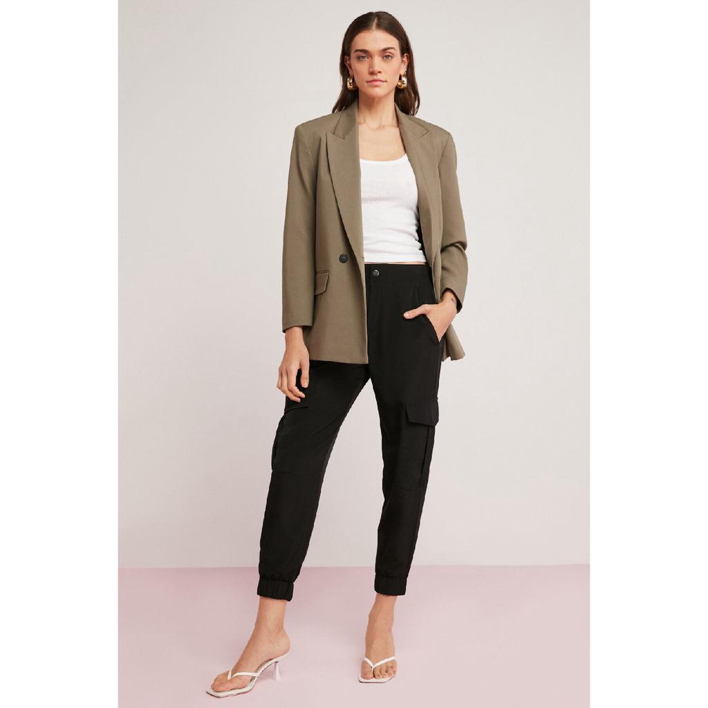 Lllesol Женская базовая белая майка в рубчик на толстых бретелях