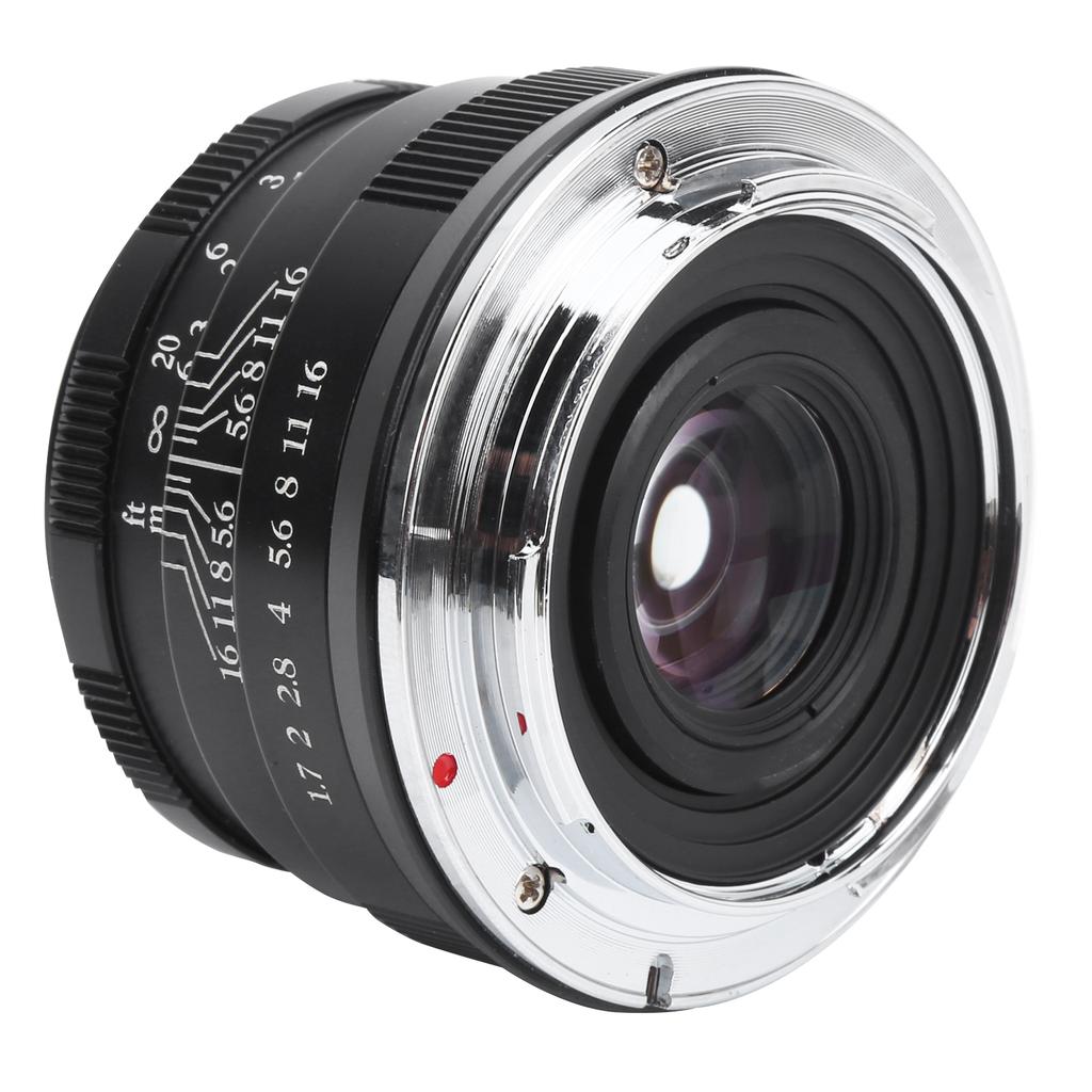 NEWYI 35mm F1.7 Large Aperture Portrait Fixed Focus Manual Lens for Canon M3M5M6M6 IIblack