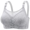 Large Size Without Steel Ring, Comfortable, Breathable, Gathered Lace Sexy Underwear, Big Chest, Small Women's Bra