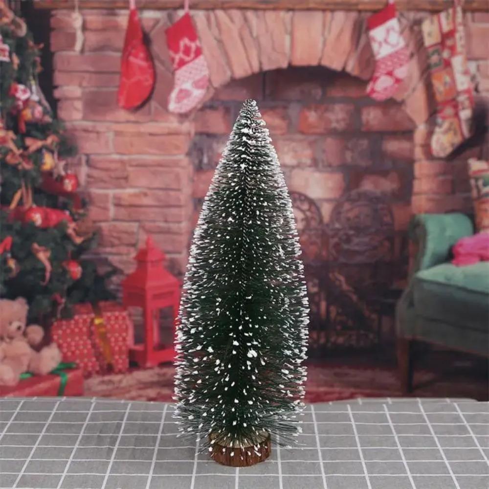 Mini LED Christmas Tree Sisal Silk Cedar Small Xmas Tree For Home Room Decor Gold Silver Blue Green White Mini Tree
