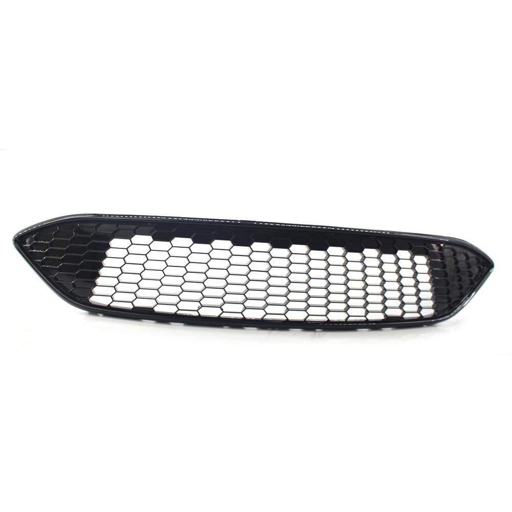 Черная сотовая сетка Golssy, гоночные грили переднего бампера, верхняя центральная решетка, панель, решетка для Ford Focus MK3 ST LINE 2015 2016