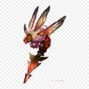 Granblue Fantasy Africanized Bee Iron On Heat Transfer Printing Vinyl Patches Sticker for Clothes DIY Appliques Washable Patches