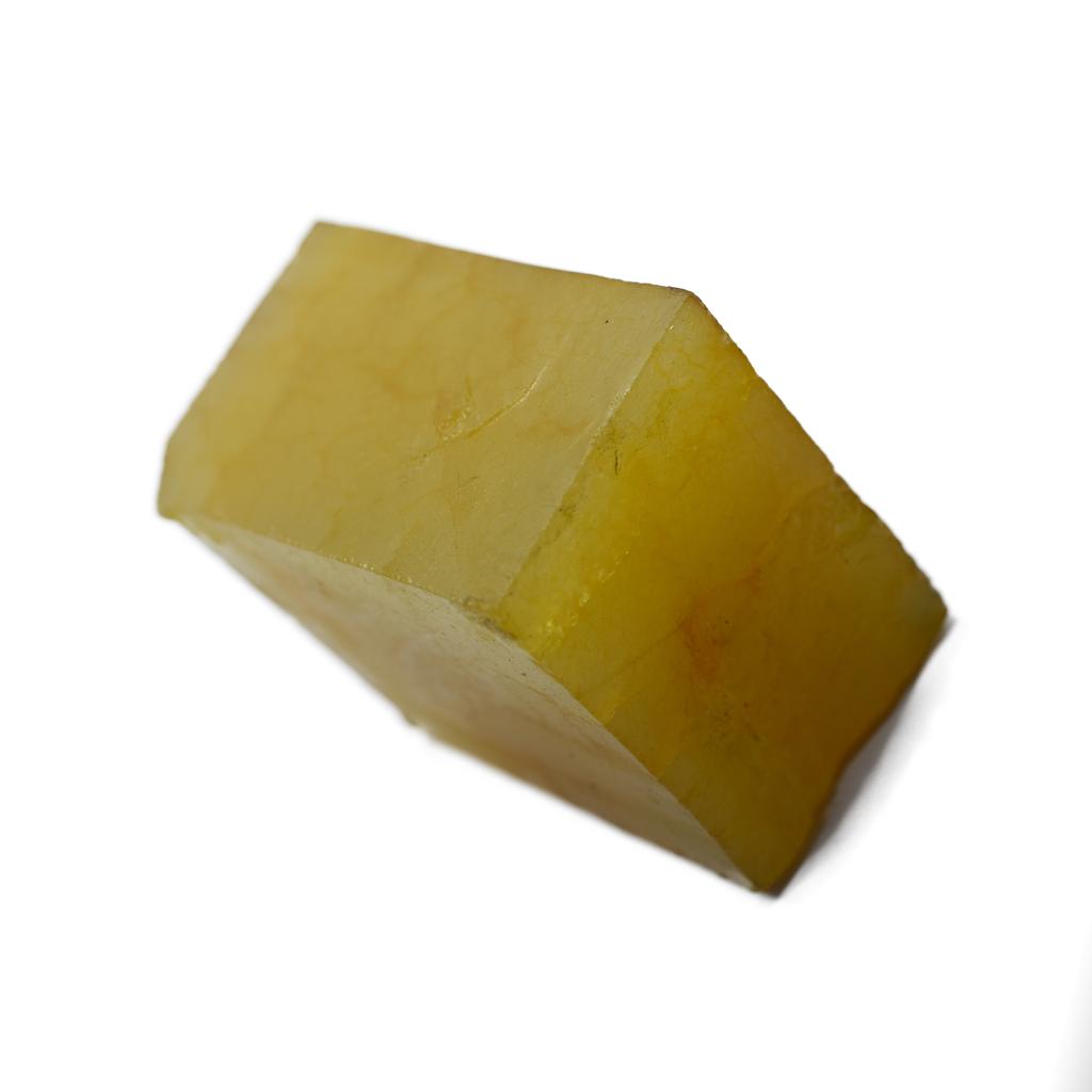 Natural Yellow Sapphire Uncut Dyed Rough 200.56 Ct Huge Size CERTIFIED Gemstone