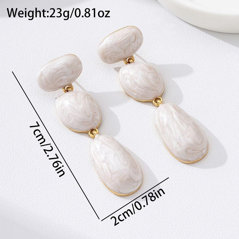 Gold Plated Dangle Earrings Geometric Earring Fashion Chunky Drop Earrings Women