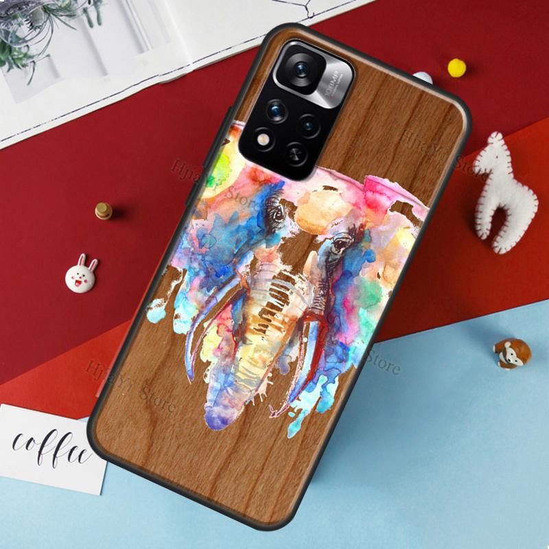 Чехол с рисунком из натурального бамбука для Xiaomi Redmi Note 11 Pro, чехол для Redmi Note 10 Pro 8 9 10S 9S 9A 9C 9T, чехлы