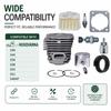 45mm Cylinder Piston Kit For Husqvarna 340 345 350 268 353 250 Tune Up Kit Air Filter Spark Plug Fuel Hose Cylinder Gasket Parts