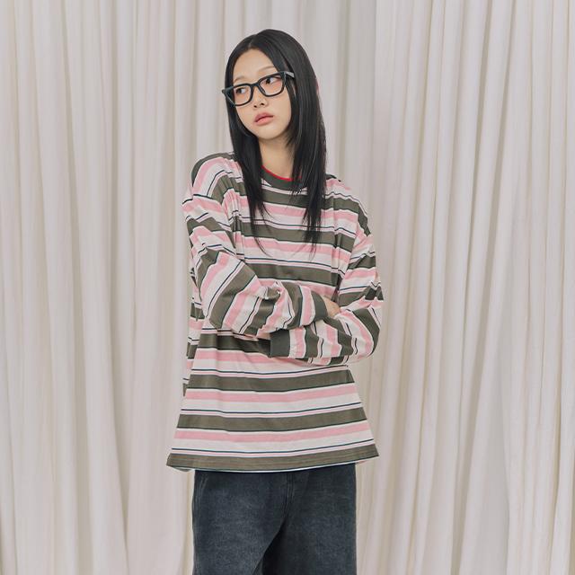 LAP Multi-Stripe Long Sleeve T-Shirt Ar3Ct868