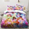 Kawaii Anime Winx Комплект постельного белья Кровать из трех предметов Односпальная двуспальная кровать размера King Size Комплект постельного белья для взрослых и детей Подарок для детей