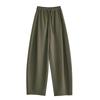 FAESSLIN Green High-Waisted Wide-Leg Sweatpants