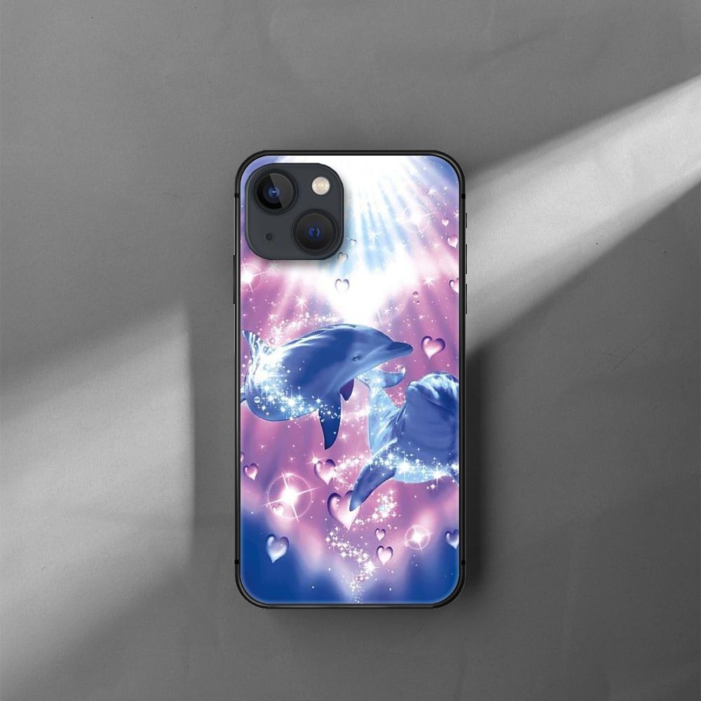 Чехол для телефона с милым дельфином и животным для iPhone Samsung Galaxy Redmi Xiaomi Oppo OnePlus Note SA 7 8 9 10 11 12 13 14 20 21 22 23 53 54 Pro Max Plus Ultra