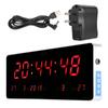 LED Screen Digital Clock Red Number Wall Hanging Clock Convenient Desktop Clock  Bedroom