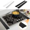 Гибкие силиконовые 2 шт. Заполнители зазора плиты | Водо- и пятноустойчивые, легко чистятся, защита столешницы, современный кухонный аксессуар, черный/белый