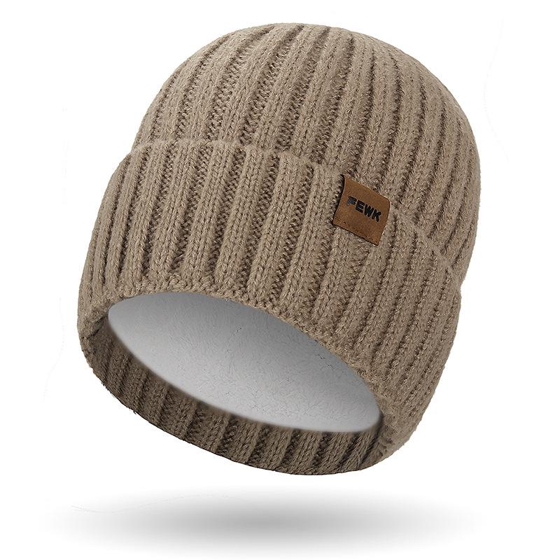 FEWK Зимний очень длинный шарф и шапка - Унисекс Флисовая подкладка Защита от холода Теплая вязка