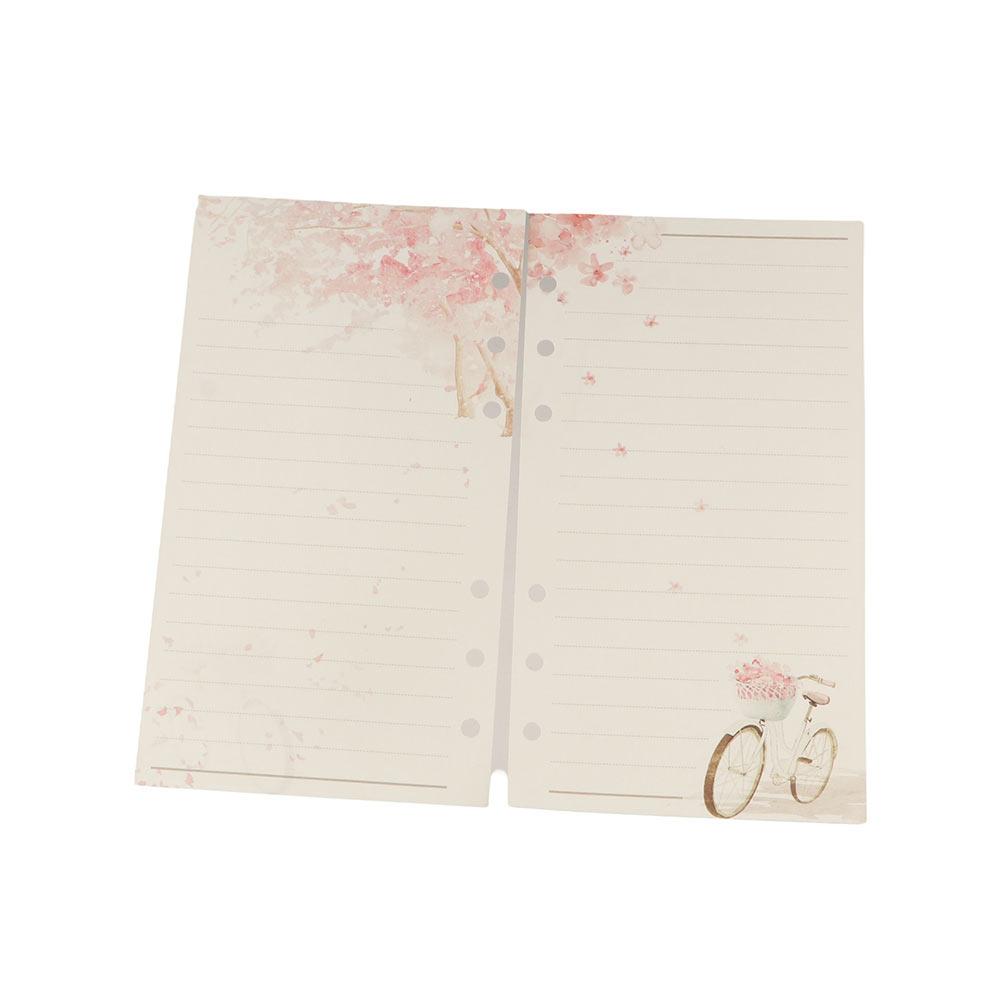 Notebook Refill Notebook Binder Notebook Inner Pages Sakura And Cat Binder 80 Sheets Loose Leaf A6
