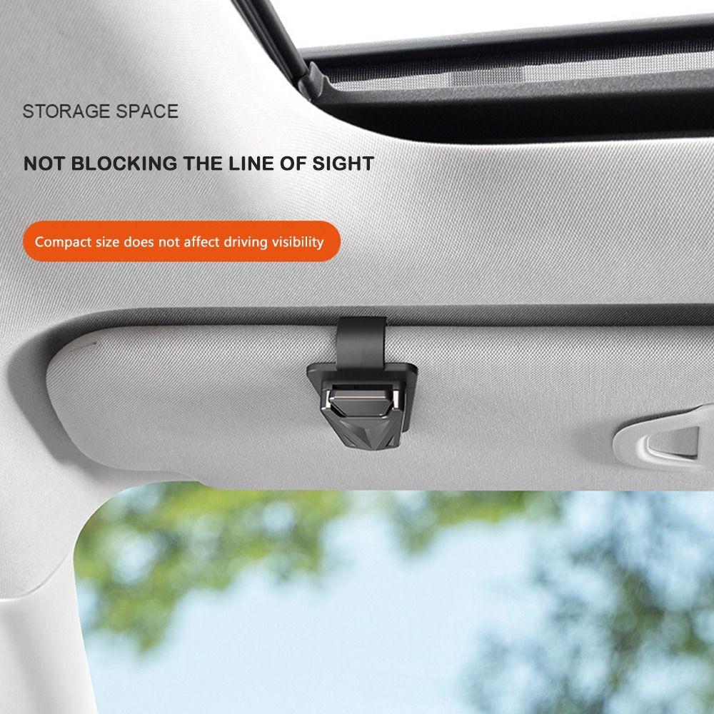 Convenient Sunglasses Holder Metal Buckle Automobile Glasses Organizer  for Car Visor