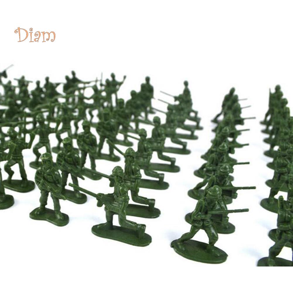 TOYS & TOTS 100Pcs Mini Classic Soldiers Figures Models Playset Desk Decor