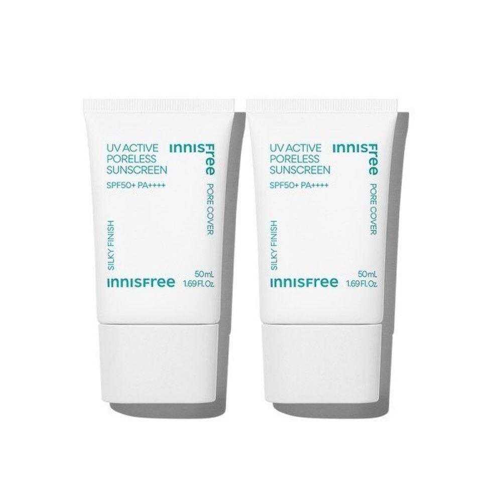 Innisfree Солнцезащитный крем UV Active Poreless 50 мл x 2