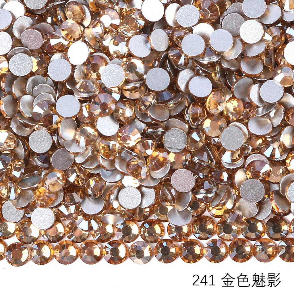 Круглый стеклянный страз DIY маникюр бриллиантовая ювелирка, наклейка-дрель для аксессуаров чехла мобильного телефона, хрустальное стекло плоское дно имитация бриллианта