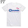 2017 Summer Fashion Oceanic Airlines Men T Shirt Tall Novelty Print O Neck T-shirt Cool Short Sleeve Men's Clothing