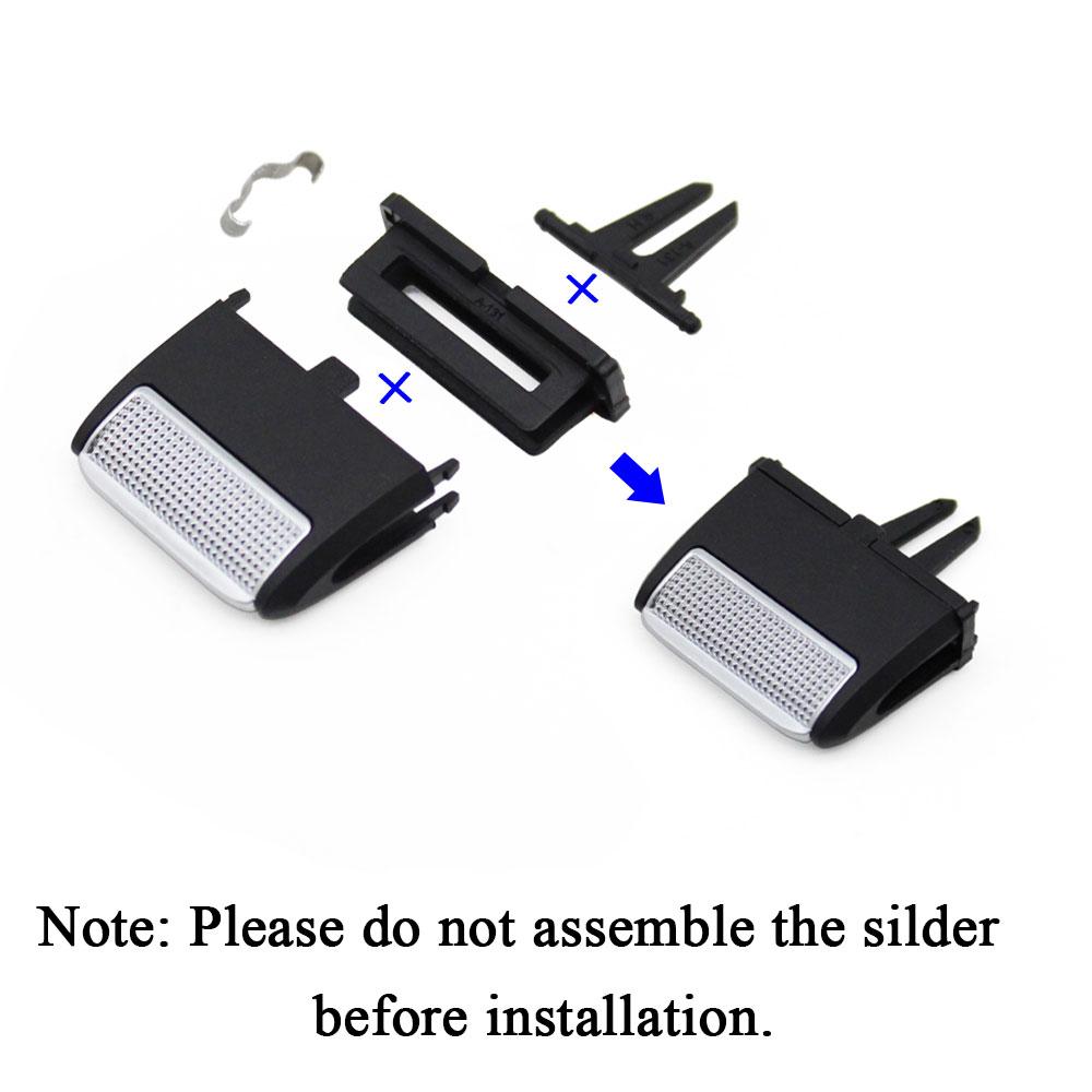 W167 передняя и задняя вентиляционная решетка переменного тока, зажимы для вкладки, ремонтный комплект для Mercedes Benz GLS GLE 350 400 450 500 580 2022