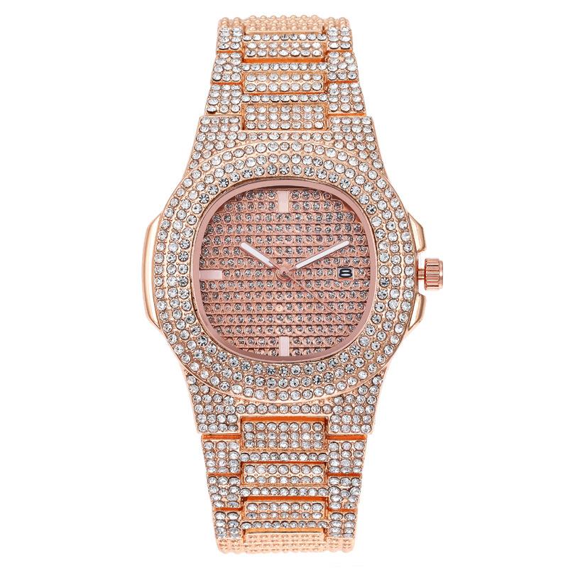 Hot Sale Fashion Diamond-encrusted Gypsy Full Diamond Calendar Ladies Watch Women's Watch Quartz Watch Women's Watch