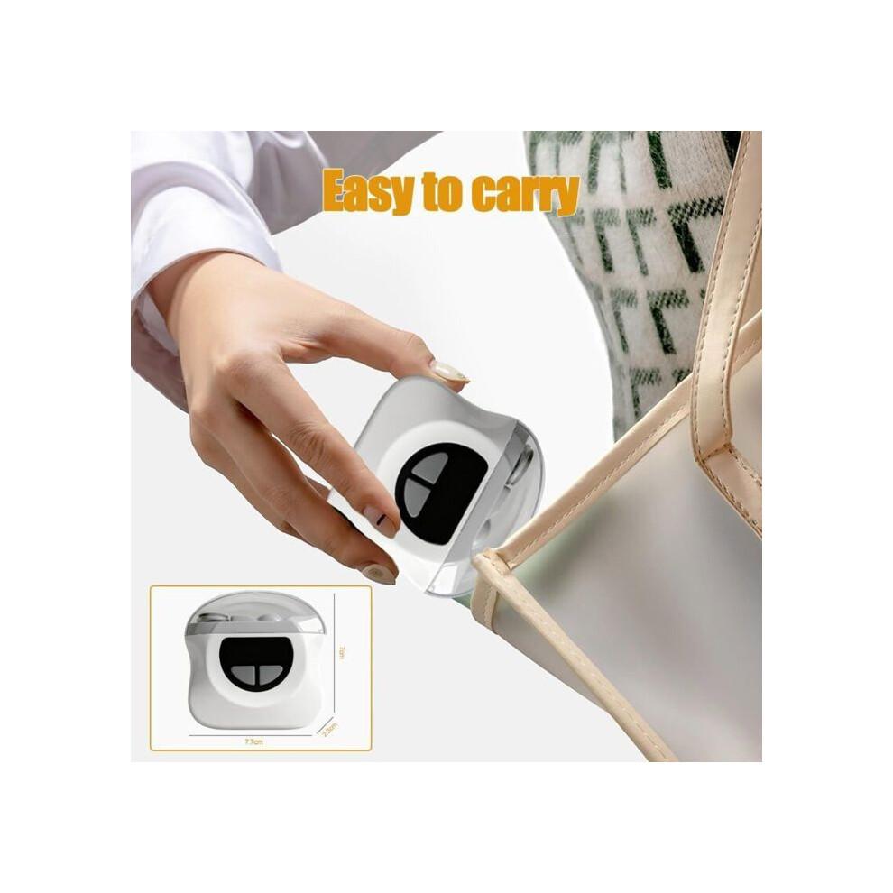 Electric Nail Clipper, Automatic Nail Clipper with LED Light, 3-in-1 USB Rechargeable Electric Nail Clipper