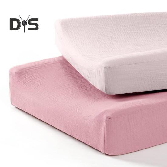 2 Pcs Baby Diaper Changing Pad Cover Soft Cotton Hygienic Protection Machine Washable Inflant Diaper Changing Table Cover