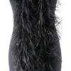 Ostrich Feather Top Short Hair Clothing Accessories Diy Top Feather 