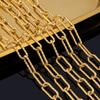 Не выцветающая 1 метр Нержавеющая сталь 7x17 мм Резные Квадратные Рамки Браслеты Цепи Соединительные Звенья DIY Ожерелье Изготовление Ювелирных Изделий Цепочки Расходные Материалы