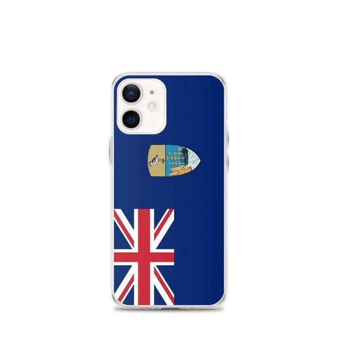 Coque Télephone Drapeau Sainte-Hélène, Ascension Et Tristan Da Cunha - iPhone 12 Mini