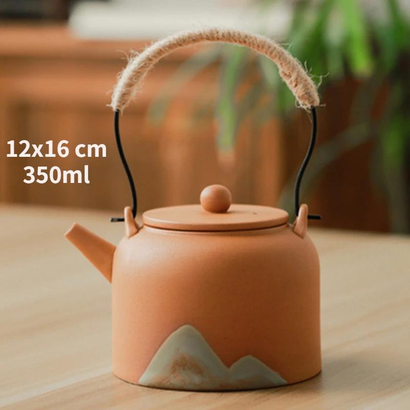 Керамический горшок с балкой Far Mountain, чайник, грубая керамика, теплый чайный сервиз, цветочный чайник, свеча, грелка для чая, теплоизоляционная подставка, печка для чая