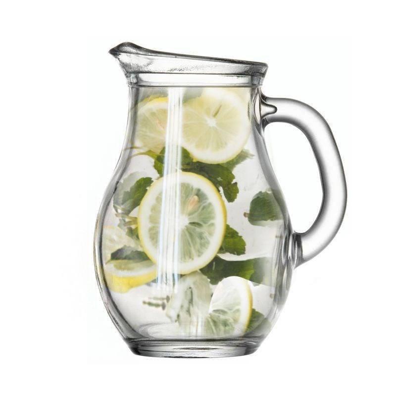Jug for Drinks Water Juice Lemonade for Beverages Glass Carafe Wine 0.25L