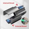 Интегрированный инструмент для нарезания внутренней и внешней трубной резьбы, новый инструмент для нарезания трубной резьбы 2025 года, 1/2" (DN15) 3/4" (Ду20) Инструмент для нарезания резьбы на трубах разных размеров