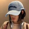 Джинсовая бейсболка для женщин в корейском стиле, универсальная шляпа с широкими полями, подчеркивающая лицо, шляпа-утенок, японская шляпа с мягким верхом, шляпа-обхват для большой головы