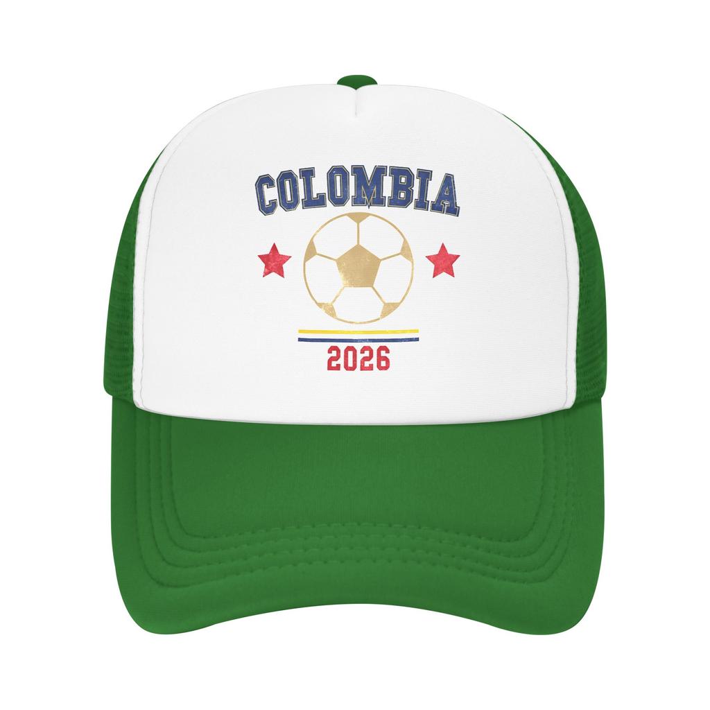 Colombia Vintage Soccer Mesh Sun Hats  Outdoor Sport Hot Sale Baseball Caps Unisex Adult Fashion Design Trucker Hat