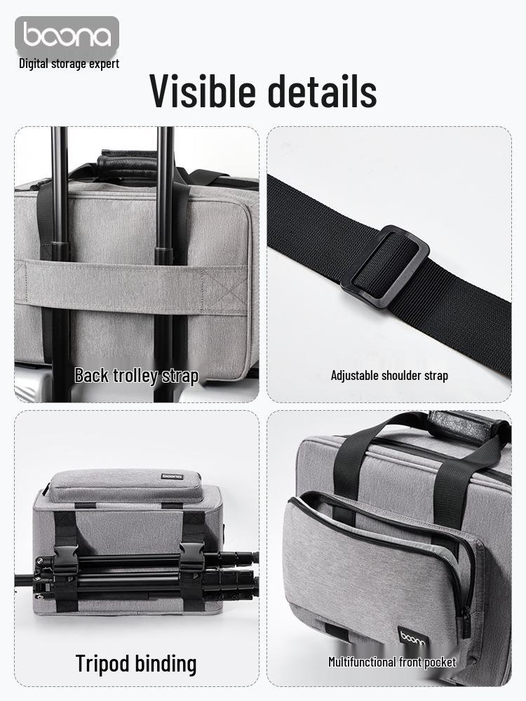 Сумка кроссбоди для беззеркальной камеры DSLR для Canon, Sony, Fujifilm – Одноплечная сумка для объектива