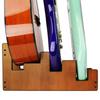 STRICH Wooden Guitar Front Mahogany Color for and Stage Use 2 Electric and 1 Acoustic L-2E1AM Floor-Mounted Stand, 3-Guitar Stand, Display,