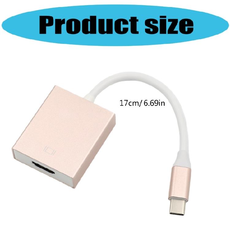 Адаптер USB C на HDMI 4K Алюминиевый дизайн Для смартфона, планшета, ноутбука, телевизора, монитора Разъемы Plug and Play