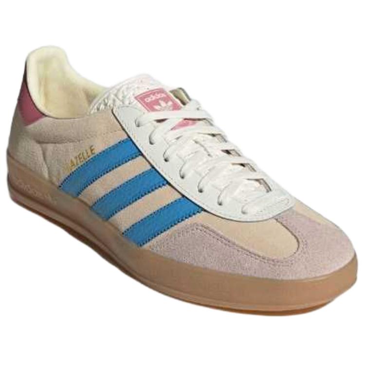 adidas Оригинальные Gazelle Indoor Удобные Мягкие Тонкая Подошва Прочные Низкие Кроссовки Унисекс Кроссовки Коричневые JQ0010