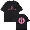 Dellafuente Music Pink Printing Casual Short Sleeve Mens Tee-shirt High Quality Graphic Tshirts O-neck Tees