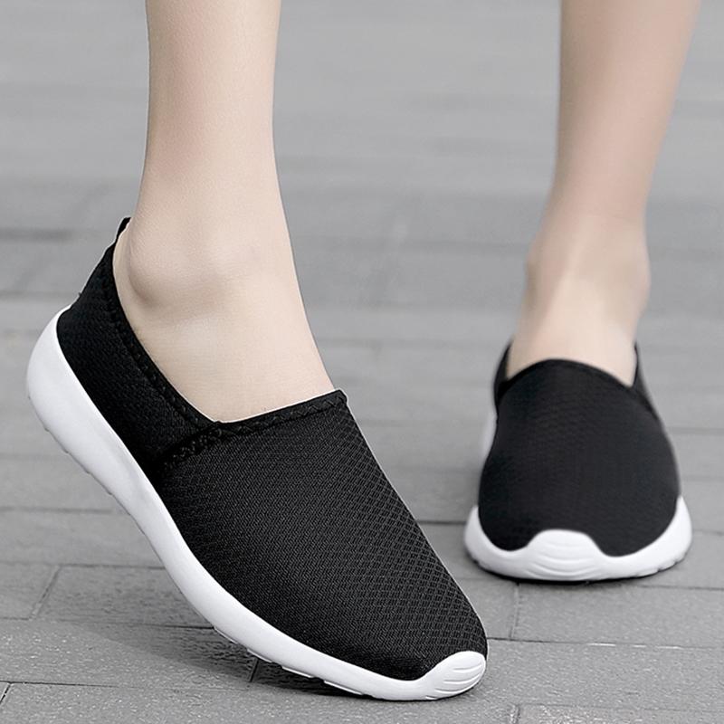 Дышащие женские кроссовки для бега, легкие противоскользящие женские спортивные туфли, мягкие мокасины для отдыха на природе, женские кроссовки, модные теннисные туфли