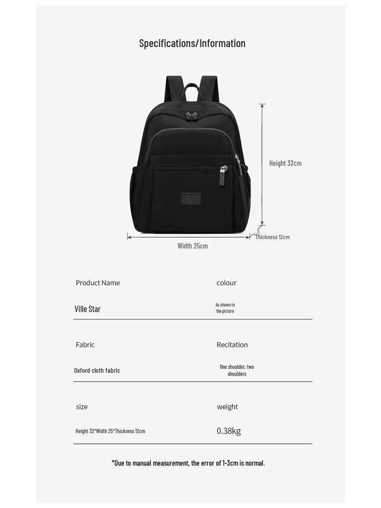 Stylish Washed Cloth Lightweight Women's Backpack – Essential for Casual Travel, Large Capacity, New Style and Hot-Selling.